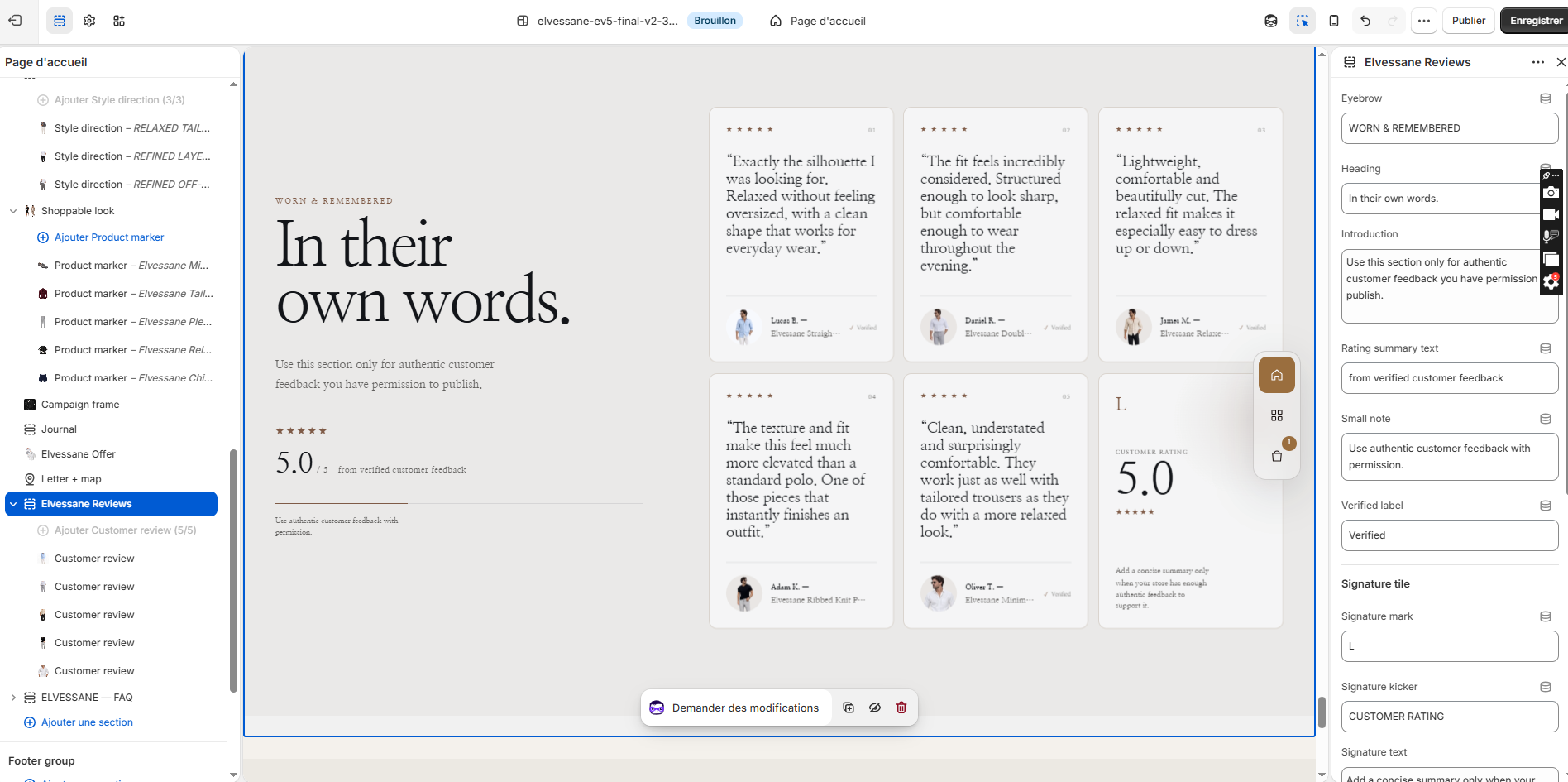 Reviews in the Shopify Theme Editor